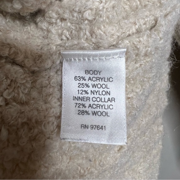 J Jill Sweater Womens XL beige Wool Blend Knit Long Sleeve Relaxed Fit fuzzy - Picture 6 of 8